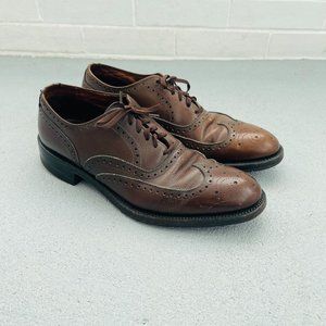 Vintage Classic 70’s Roblee Brown Leather Wigntip Shoes - Men’s 8 C